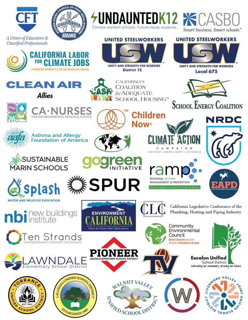 Letterhead showing coalition letter signatory organizations