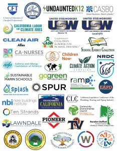 Letterhead showing coalition letter signatory organizations